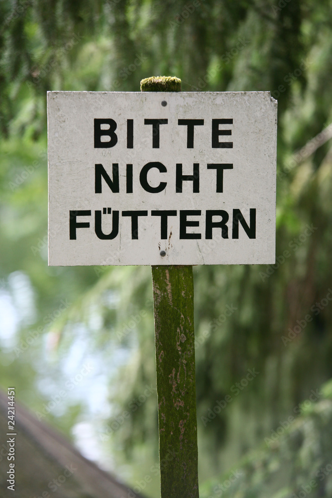 Fototapeta premium Schild