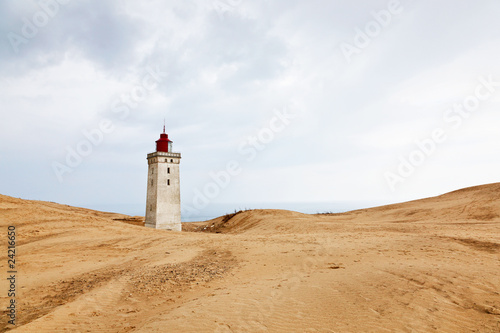Lighthouse and sand dune