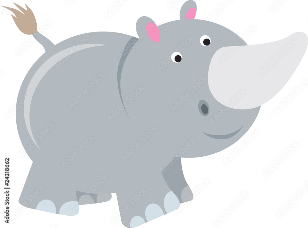 Obraz premium rhino cartoon