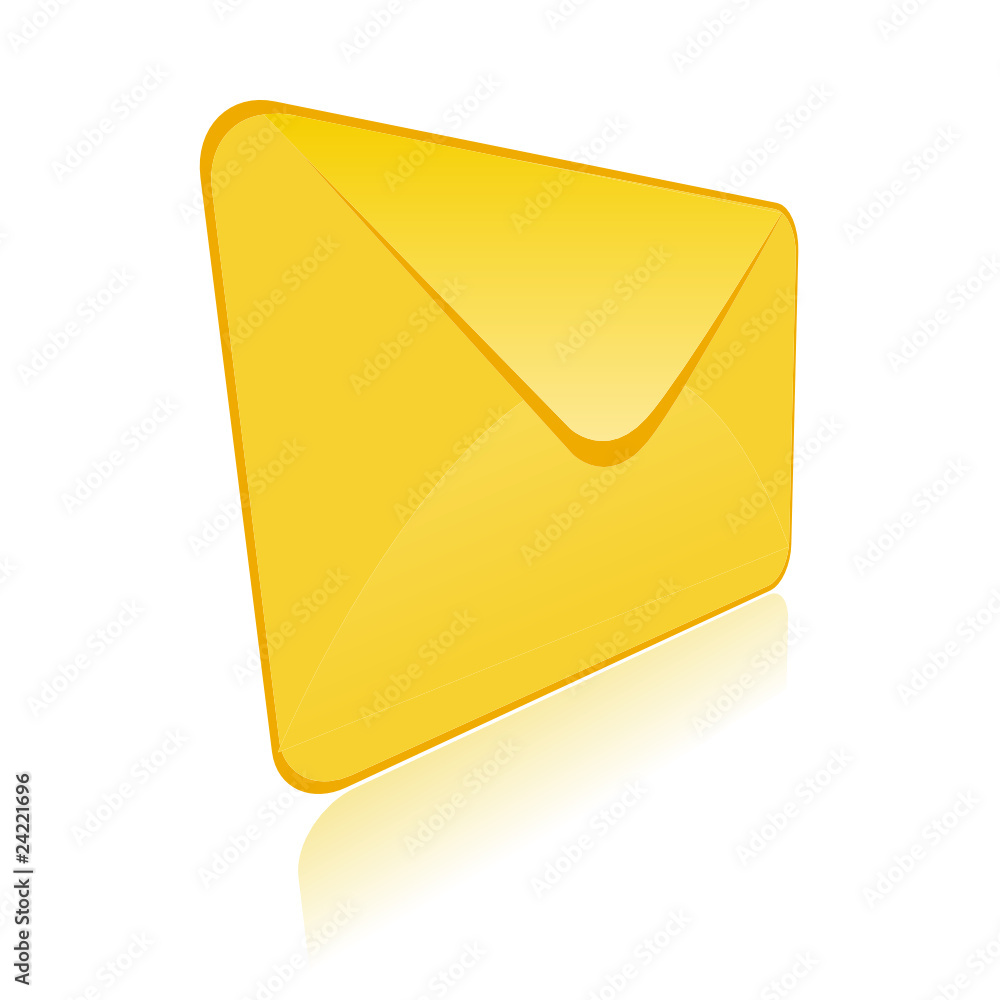 Vector 3d shiny envelope Vector 3d shiny envelope