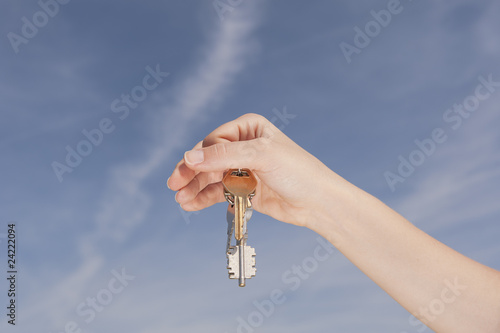 Hand with keys