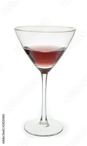 Red Cocktail in Martini glass