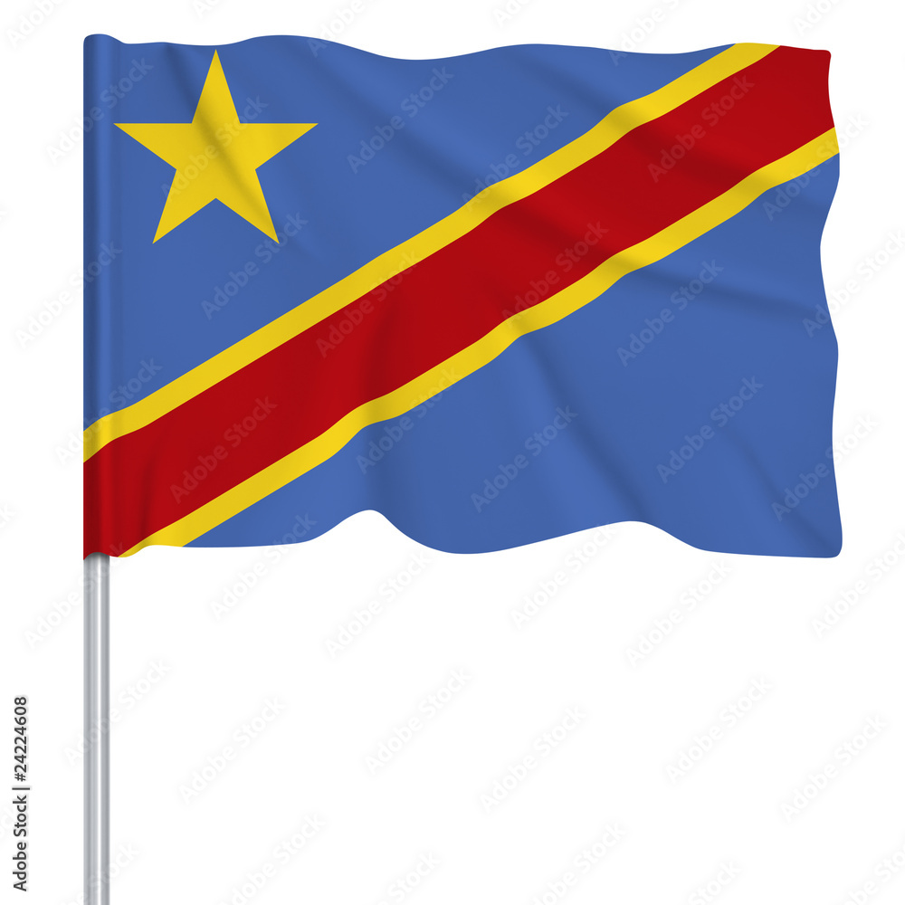 Flaggenserie-Mittel-Afrika Demokratischen Republik Kongo Flaggenserie-Mittel-Afrika Demokratischen Republik Kongo