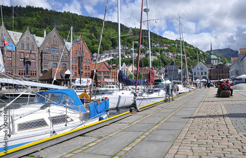 Bergen Quayside Norway photo