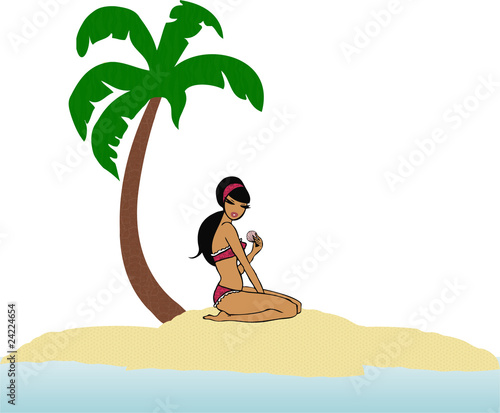 Girl on the beach
