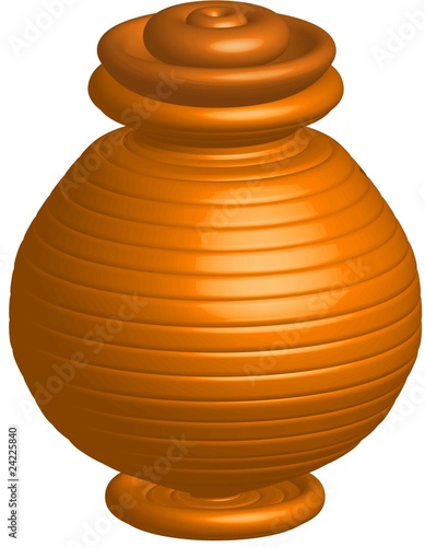 Honey jar, vector