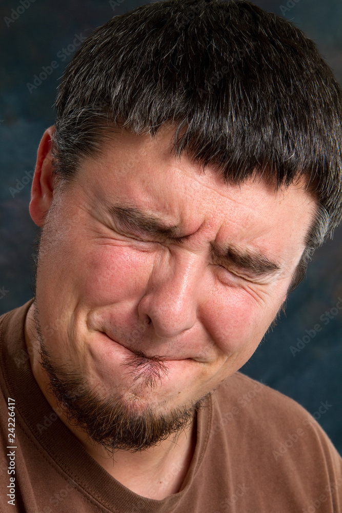 Obraz premium Pucker Faced Man