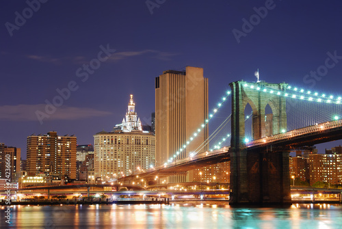 Fototapeta Naklejka Na Ścianę i Meble -  Brooklyn Bridge, New York City Manhattan