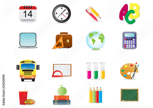 Vector illustration of back to school theme
