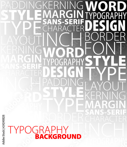 design and typography background