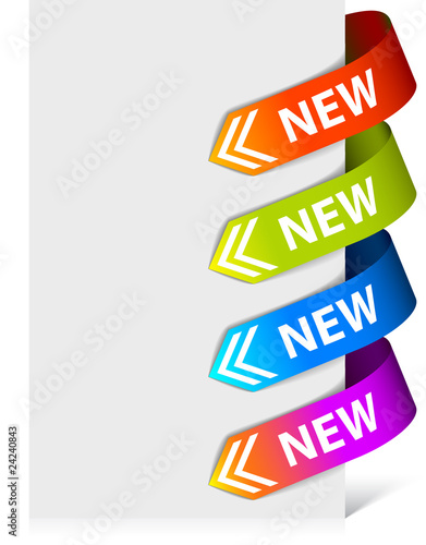 Set of colorful arrows