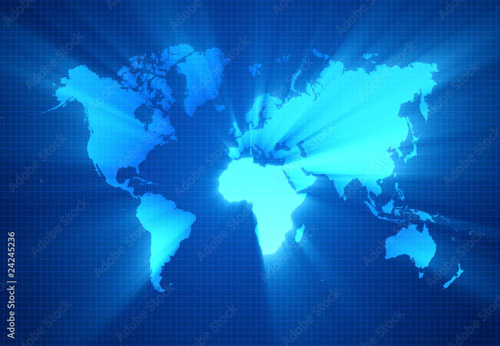 World map technology-style for your presentations World map technology-style for your presentations