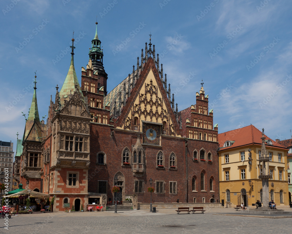 Obraz Ratusz, Wrocław, Polska