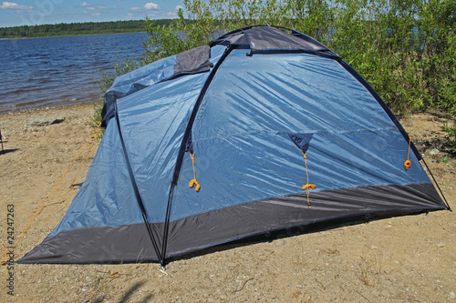 Blue tent