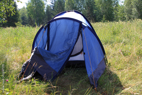 Blue tent