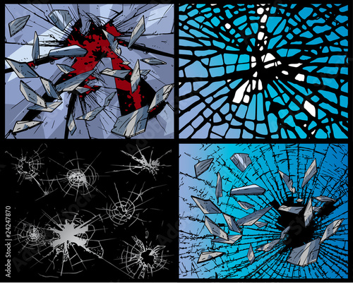 Glass fragments