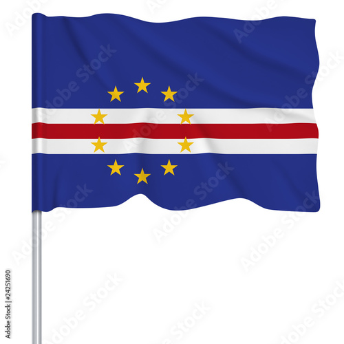 Wallpaper Mural Flaggenserie-Westafrika_Kap_Verde Torontodigital.ca