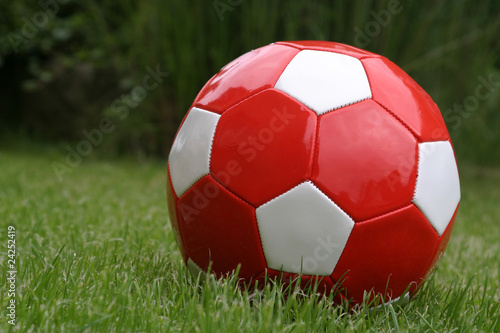 Red soccer ball
