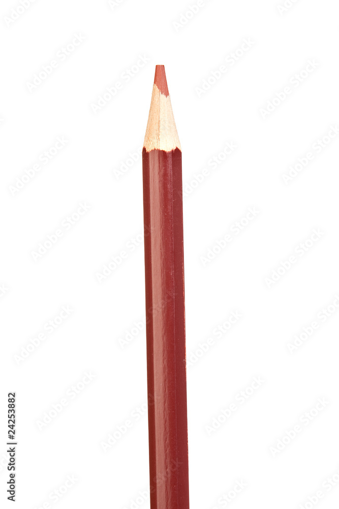 Brown pencil vertically