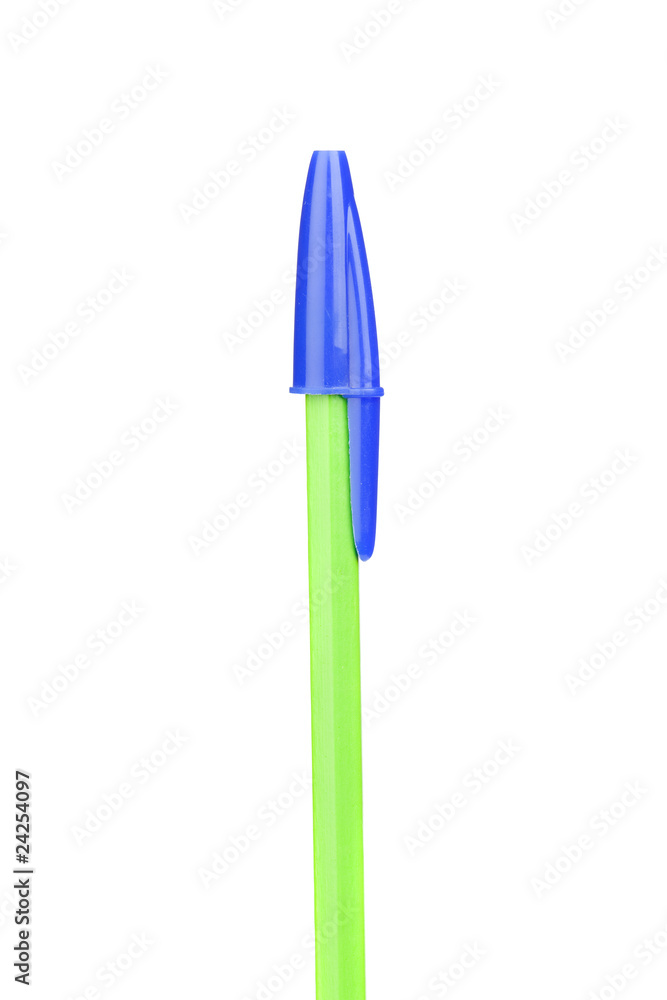 Green pencil with hooded