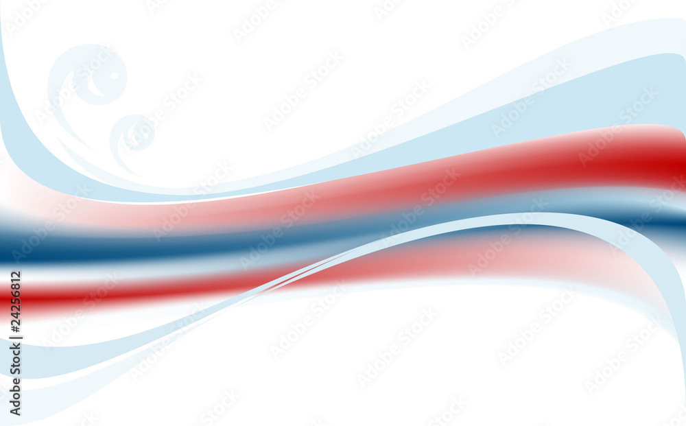 Coloured wave on white background. Banner. Coloured wave on white background. Banner.