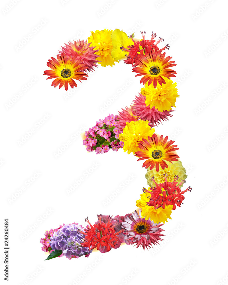 flower letter flower letter