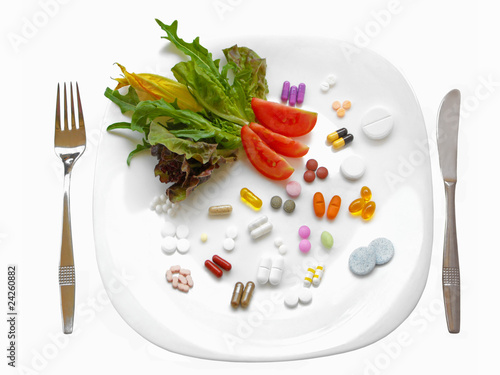 Food Supplements vs Healthy Diet photo