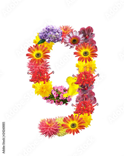 flower letter