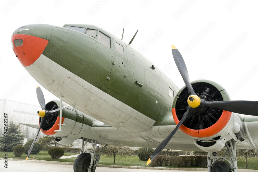 Obraz premium Vintage Turboprop Airplane