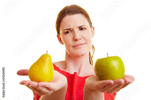 Vergleich zwischen Äpfeln und Birnen