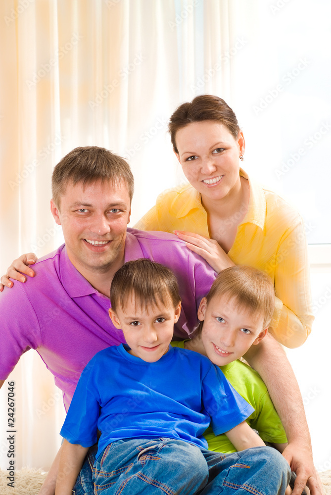 parents with two children