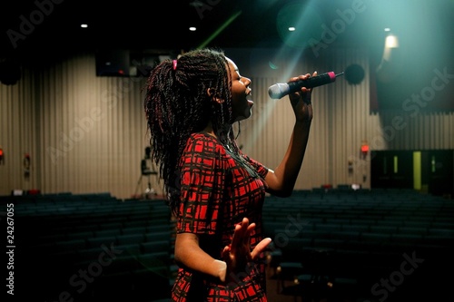 Teenage Girl Singing