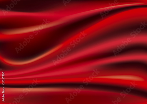 Red silk background, vector illustration