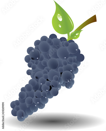 Grapes With Leaves