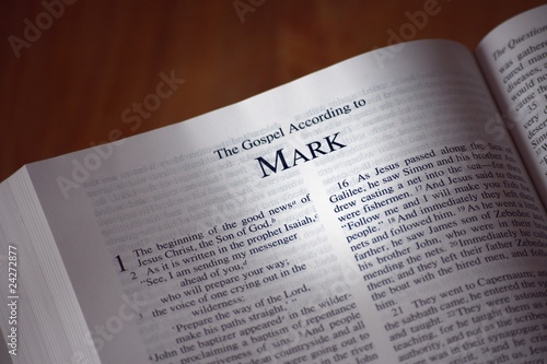 The Bible Opened To The Book Of Mark