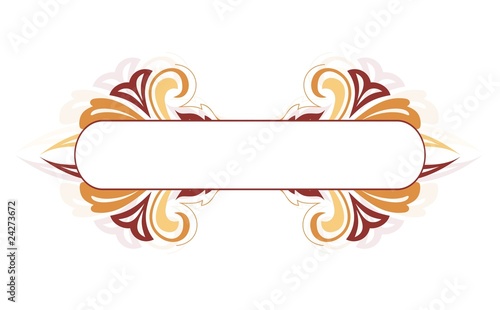 colorful floral frame