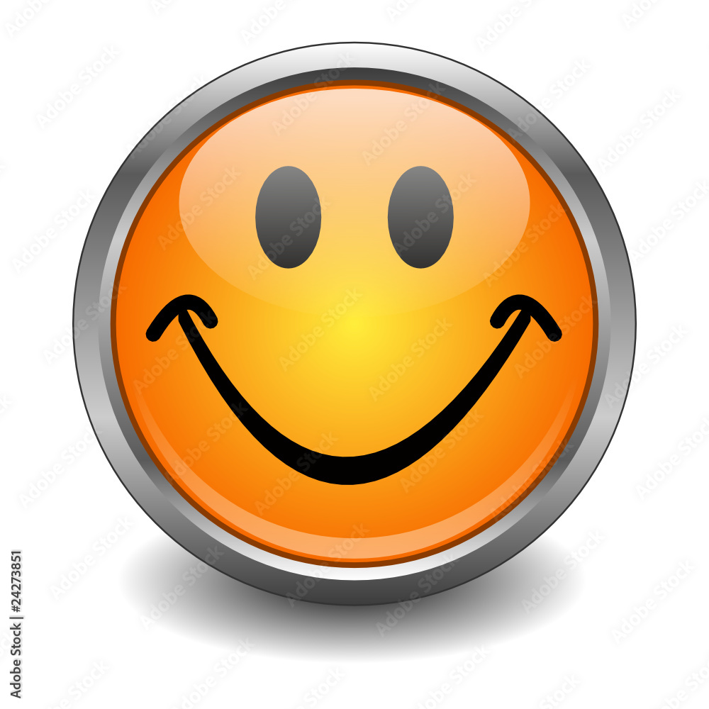 Fototapeta premium Smilie button