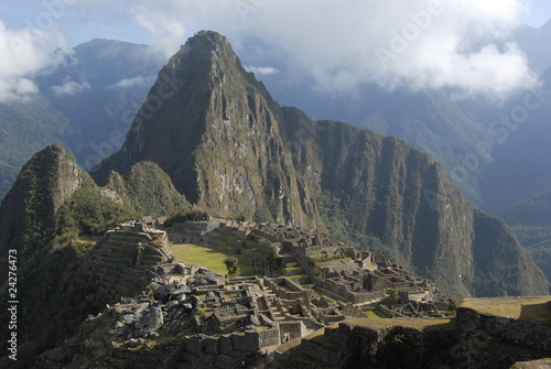 Classical view of Machu Picchu