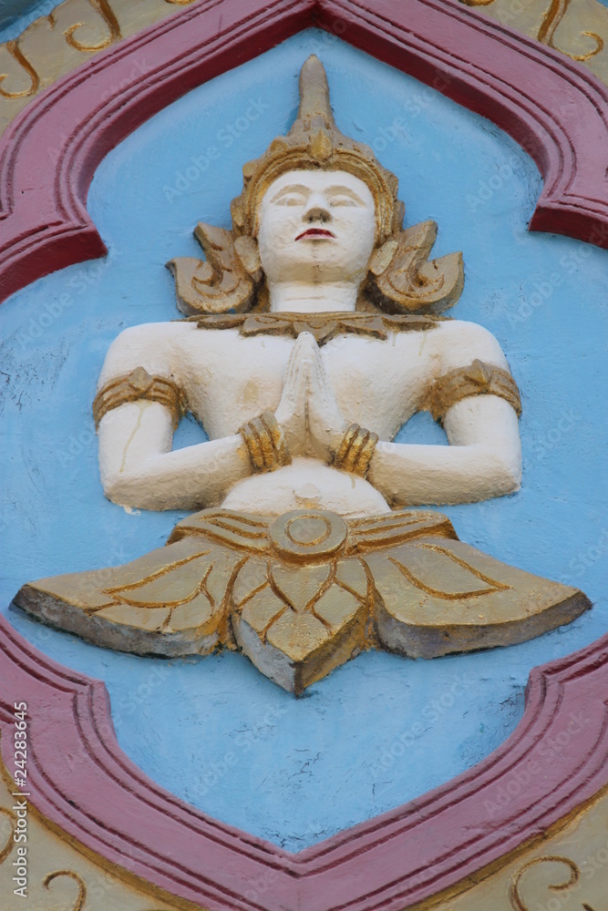 art on gable, Wat Don Ngoa, Borabue, Mahasarakam art on gable, Wat Don Ngoa, Borabue, Mahasarakam