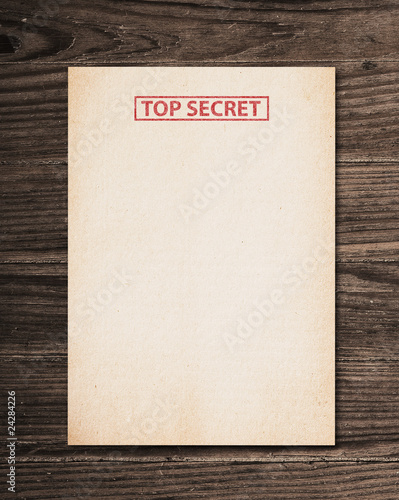 Top secret document.