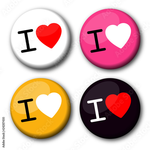 I love (badge)