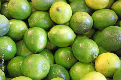 Limes in a farmers' market
