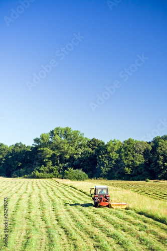 Tractor working