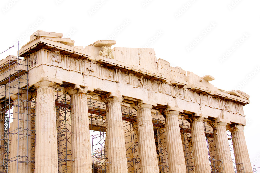 Obraz premium The Parthenon, in Athens Akropolis, Greece