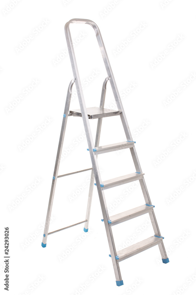 stepladder isolated on white background stepladder isolated on white background