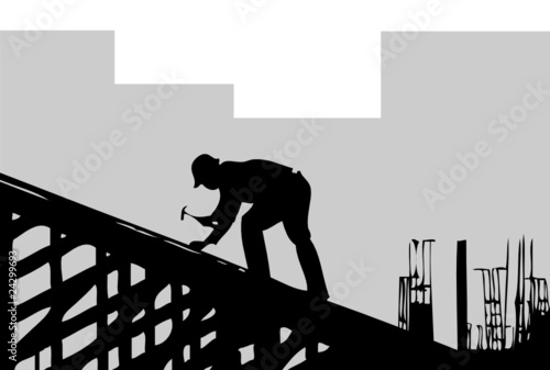 Bauarbeiter bei der Arbeit