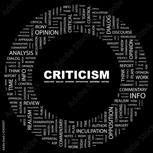 CRITICISM. Circular frame with association terms.