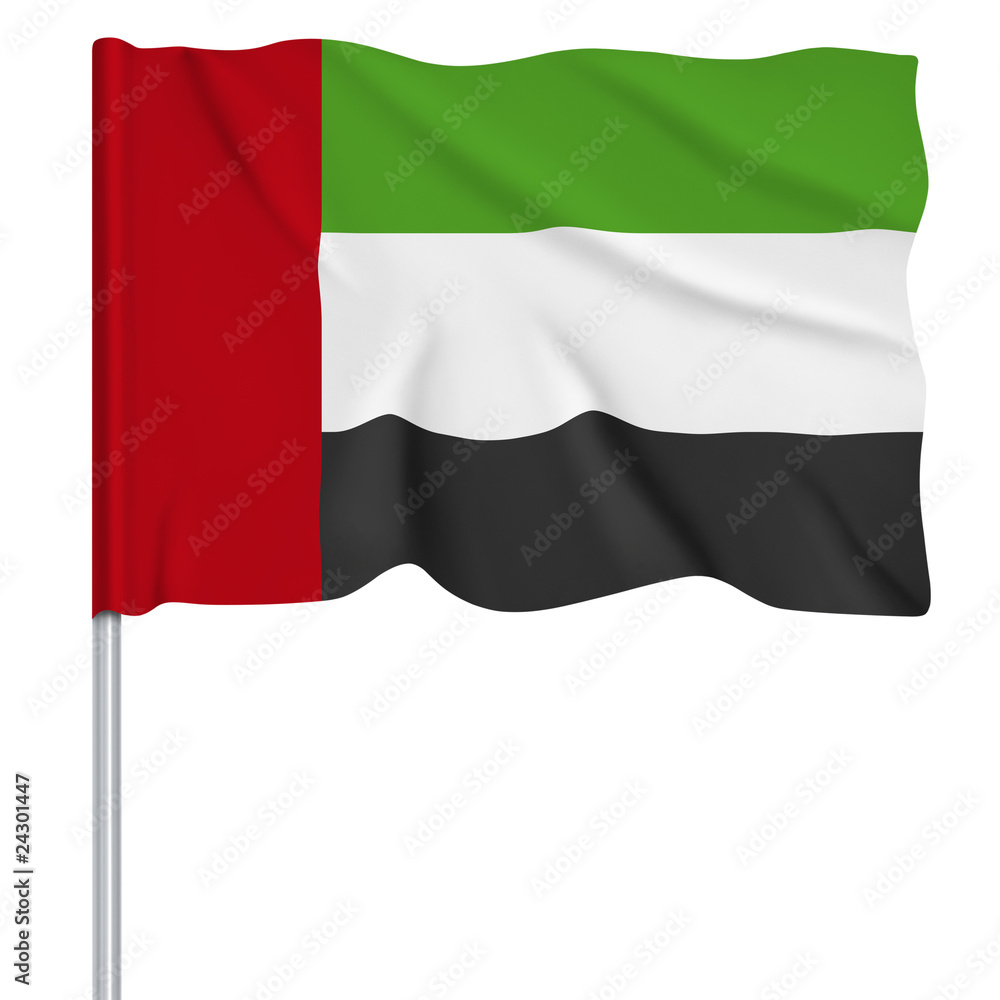Flaggenserie-Vorderasien_Vereinigte_Arabische_Emirate Flaggenserie-Vorderasien_Vereinigte_Arabische_Emirate