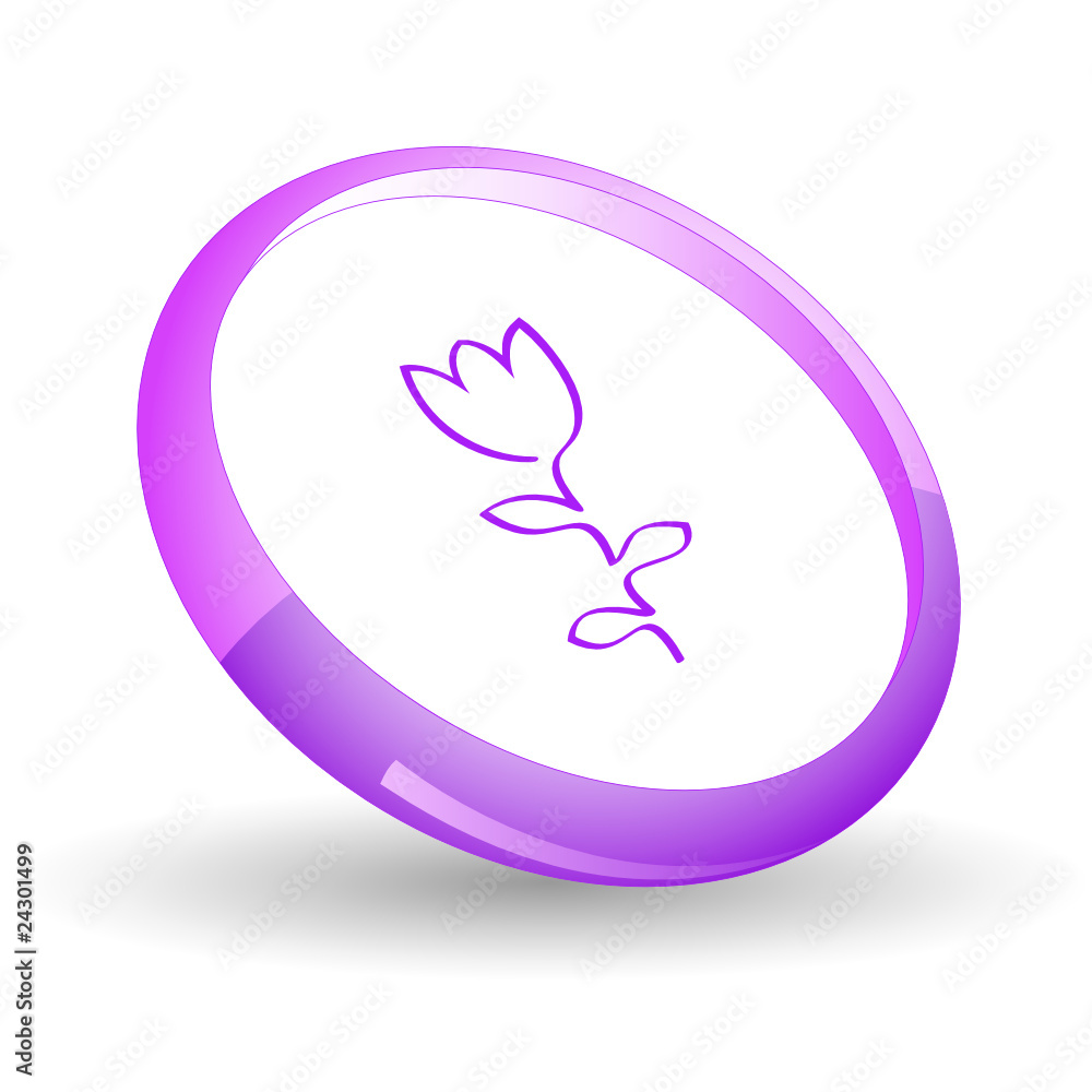 Obraz premium Abstract tulip. Vector icon.