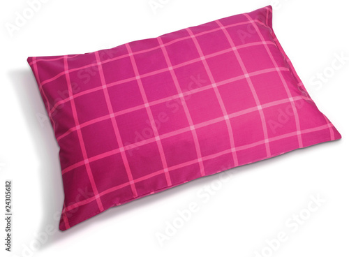 Pillow case on white bacground